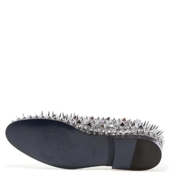 Jump NewYork Lord - Silver Spiked Loafers